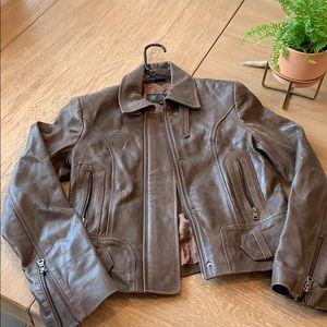 Women’s Euro Leather Moto Jacket